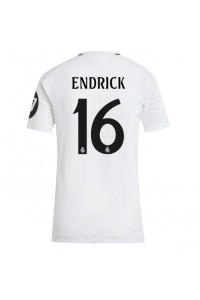 Real Madrid Endrick #16 Voetbaltruitje Thuis tenue Dames 2024-25 Korte Mouw